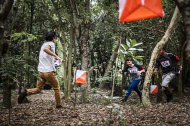 Açık orienteering onay nokta etkinliği