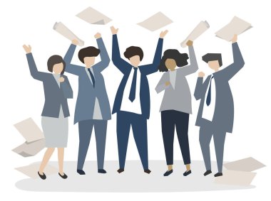 Kurumsal iş adamları resimli