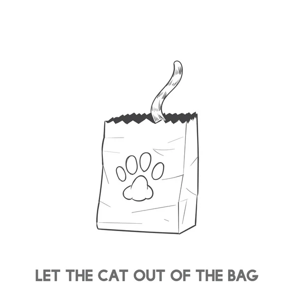 Let Cat Out Bag — Stock Photo, Image