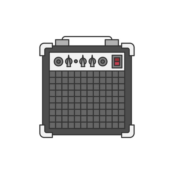 Bass Guitar Amplifier Illustration Isolated White — Stock Photo, Image