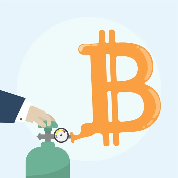 Illusztráció Bitcoin Koncepció — Stock Fotó