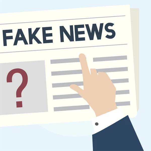 Illustrazione Del Concetto Fake News — Foto Stock