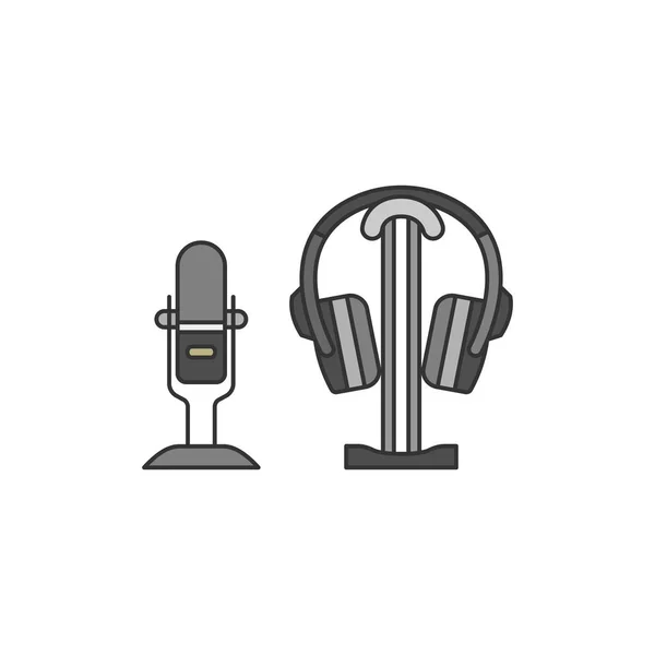 Microphone Illustration Casque — Photo