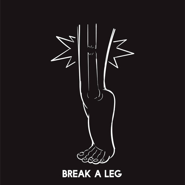 Сломать ногу
