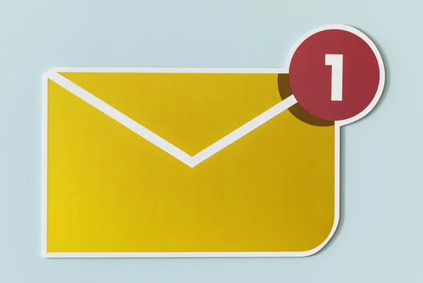 New Incoming Message Email Icon — Stock Photo, Image
