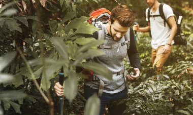 Ormanda yürüyüş arkadaş