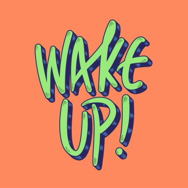 Geçerli bin yıllık argo uyku modundan çıkarma ya da bazen kalın uyandım trendy tarzı yazı sevk