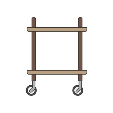 Bir mutfak arabası çizimi