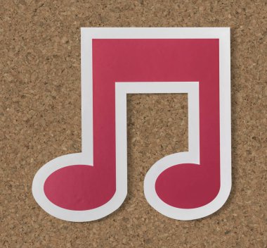 Müzik Not ses simgesi kesmek