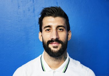 Sakallı bir adamın portresi.