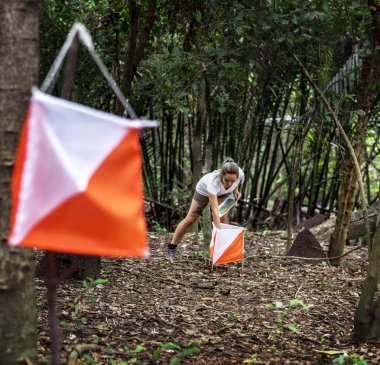 Açık orienteering onay nokta etkinliği