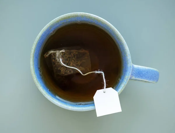 Bir Kupa Çay Üstten Görünüm — Stok fotoğraf