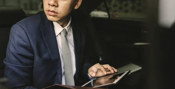 Empresario Sentado Coche — Foto de Stock