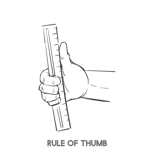 拇指图示规则 — 图库照片