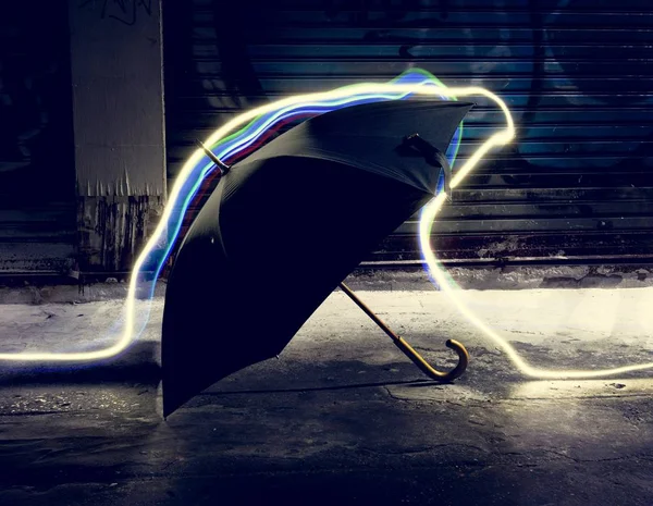 長時間露光を用いた傘 — ストック写真