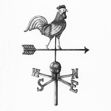 El çekilmiş wetaher vane