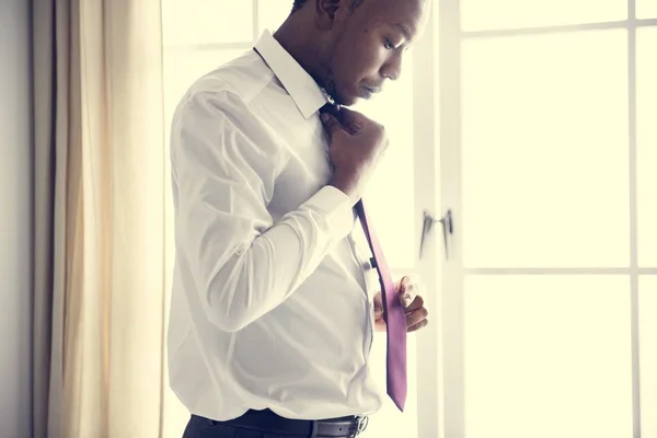 Man Preparing Work — Stock Photo, Image