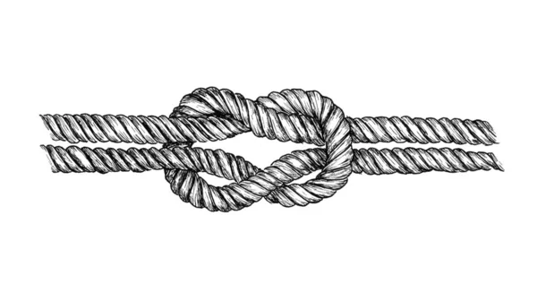 Hand Drawn Square Knot — Stock Photo, Image