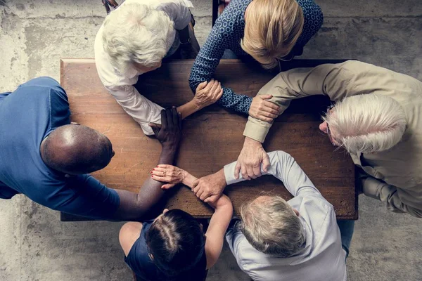 Group Diversity People Hands Symbolism Together — Stock Photo, Image