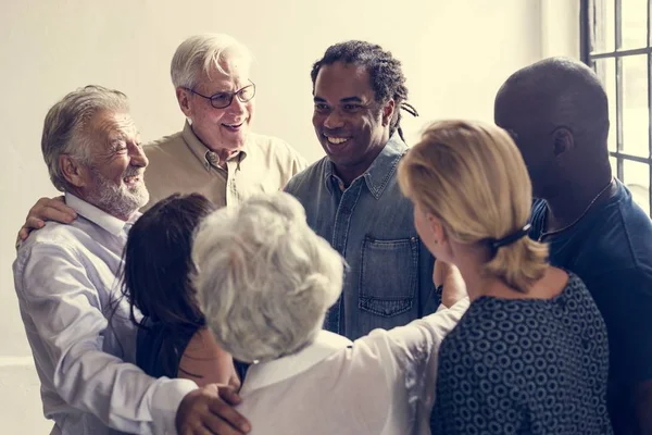 Group Diverse People Giving Each Other Support — Stock Photo, Image