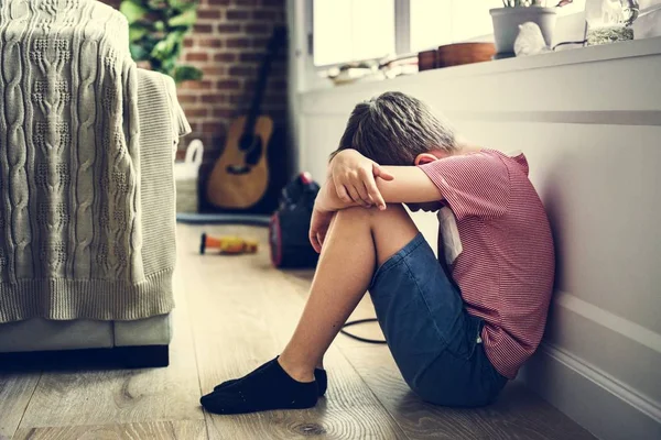 Young Boy Depression — Stock Photo, Image