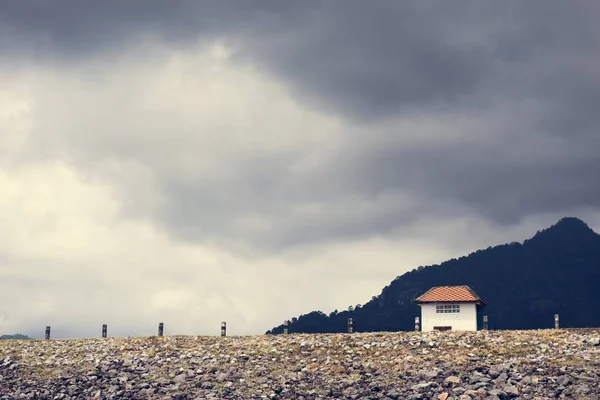 Cloudy Sky Mountains — Stock Photo, Image