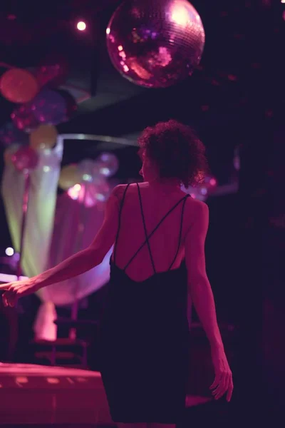 Mujer Pista Baile Club — Foto de Stock