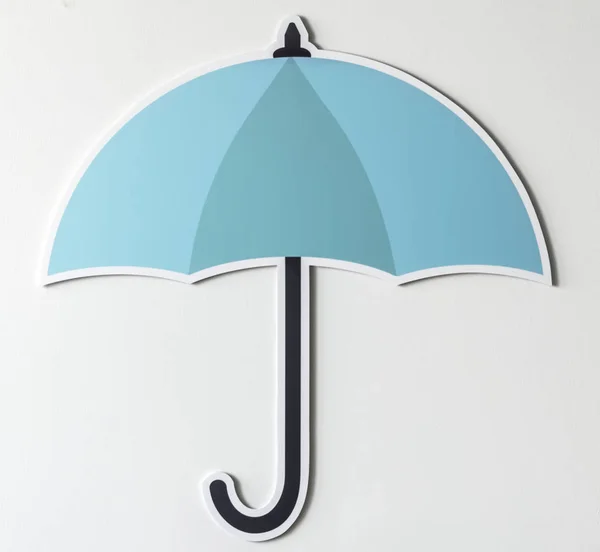 Icono Del Símbolo Seguridad Del Paraguas Protección — Foto de Stock