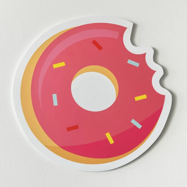 Символ Сладкого Розового Пончика — стоковое фото