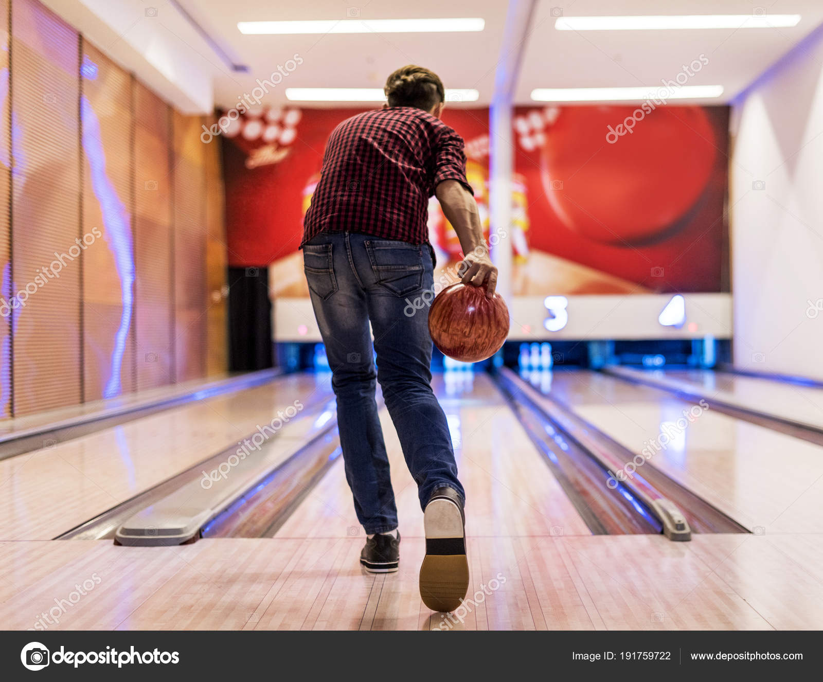 Boy Roll Bowling Ball Hobby Leisure Concept Stock Photo by ©Rawpixel
