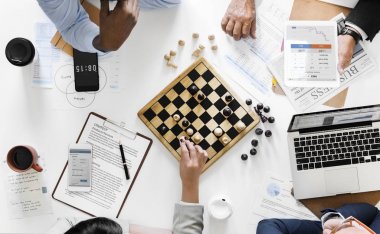 Satranç oyun iş stratejisi kavramı