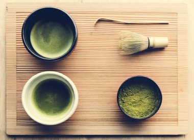Japon oryantal matcha töreni geleneği
