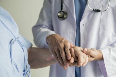 Bir destek closeup eller