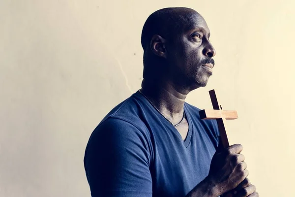 Christian Man Praying Believe — Stock Photo, Image