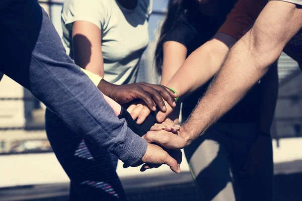 Diverse People Holding Hands Together — Stock Photo, Image