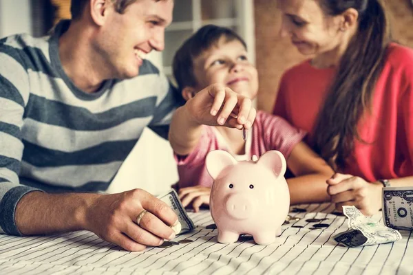 Jong Geitje Geld Verdienen Voor Toekomst — Stockfoto