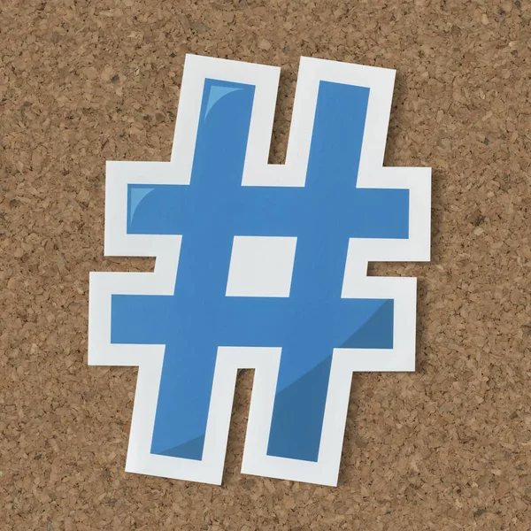 Hashtag Digital Media Karmić Ikona — Zdjęcie stockowe