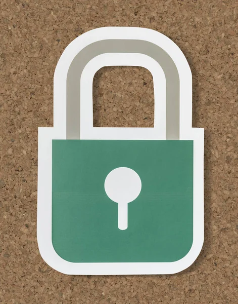 Privacy Veiligheid Security Lock Pictogram — Stockfoto