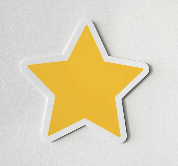 Paper Craft Star Icon — Stock Photo, Image