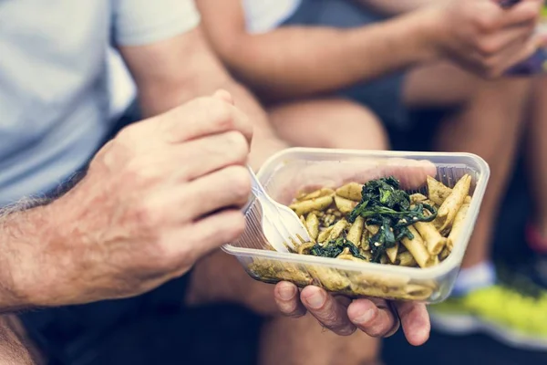 Der Mensch Ernährt Sich Gesund — Stockfoto