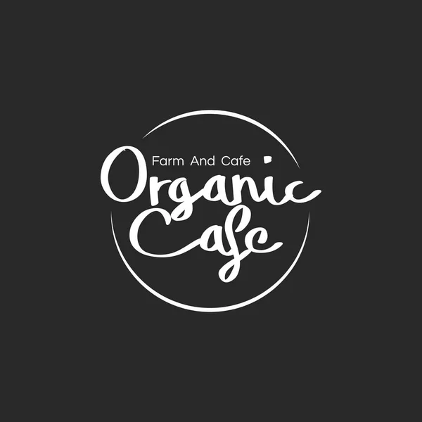 Ilustración Banner Sello Alimentos Orgánicos — Foto de Stock