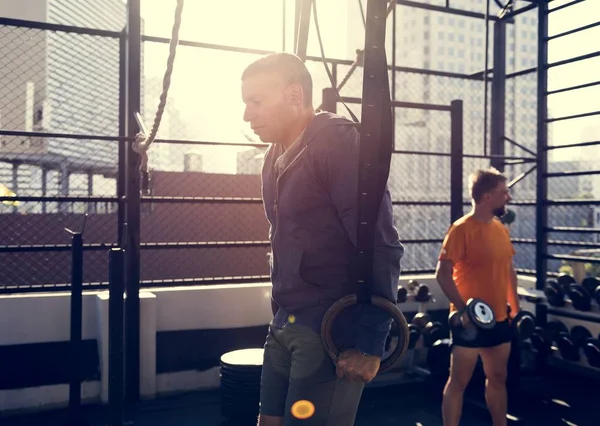 Diverse Mensen Trainen Buiten — Stockfoto