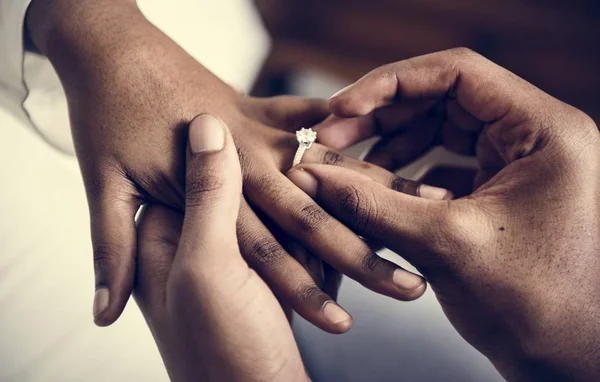 Man Proposed Marriage — Stock Photo, Image