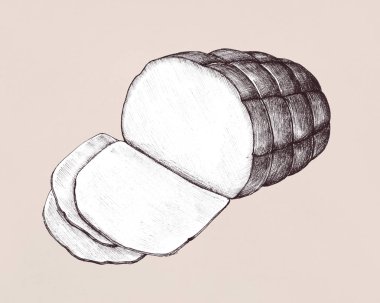 Elle çizilmiş tüm ham izole