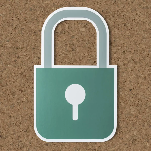 Privacy Veiligheid Vergrendelingssymbool Pictogram — Stockfoto