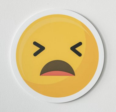 Hayal kırıklığına ifade emoji yüz simgesi