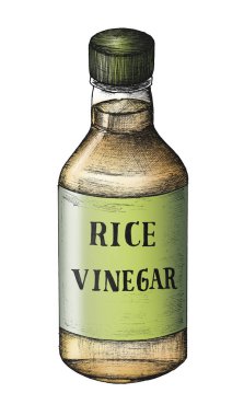 El komezu pirinç sirkesi çekilmiş