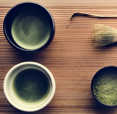Japon oryantal matcha töreni geleneği
