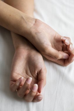 Eller bir çift closeup