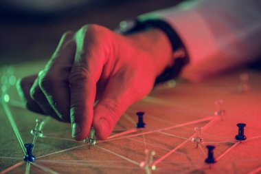 Küresel iş ağ ve el 